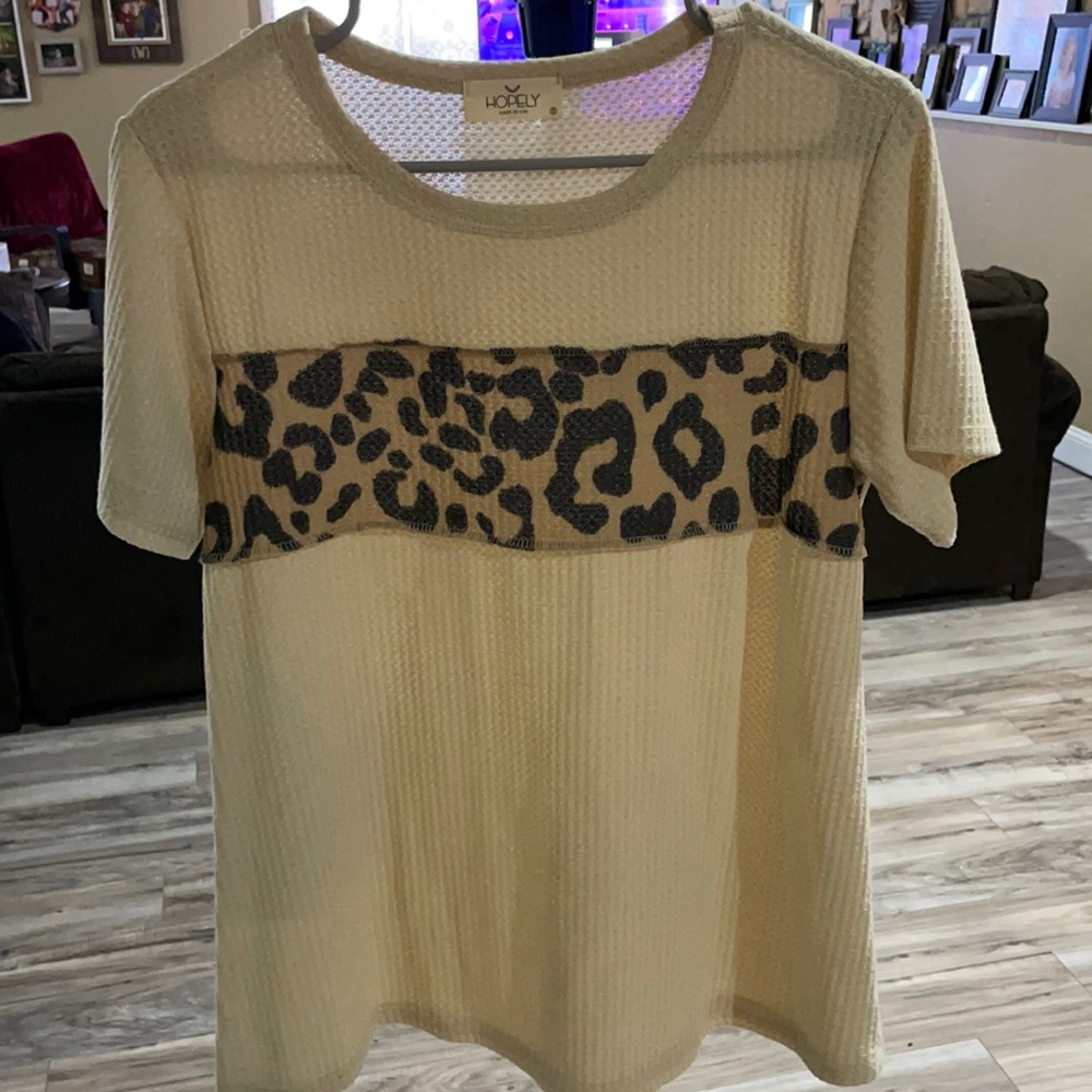 Waffle knit top